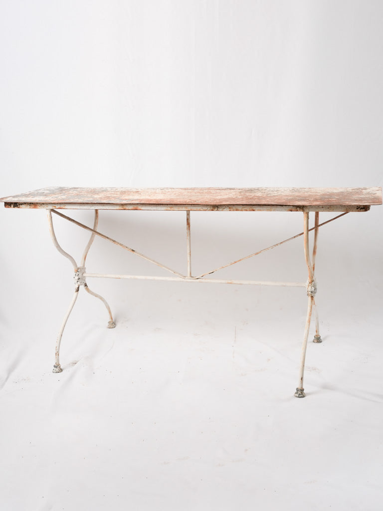 Antique weathered French garden table