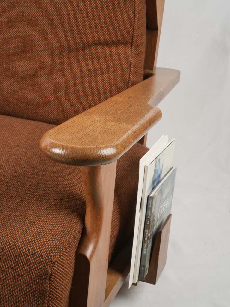 Inviting broad armrest armchairs