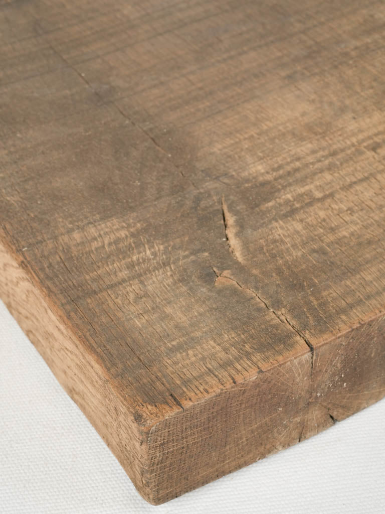 Aged natural wooden serving board