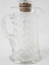 Elegant French glass juice container