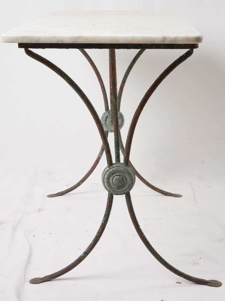 Neoclassical clamps garden table antique