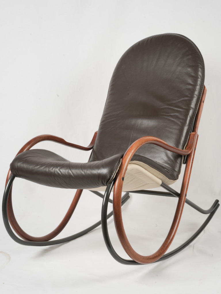 Timeless Swiss modern rocking chair