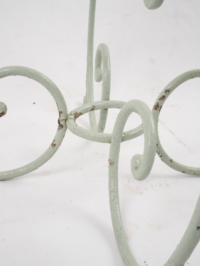 Shabby chic iron bistro table