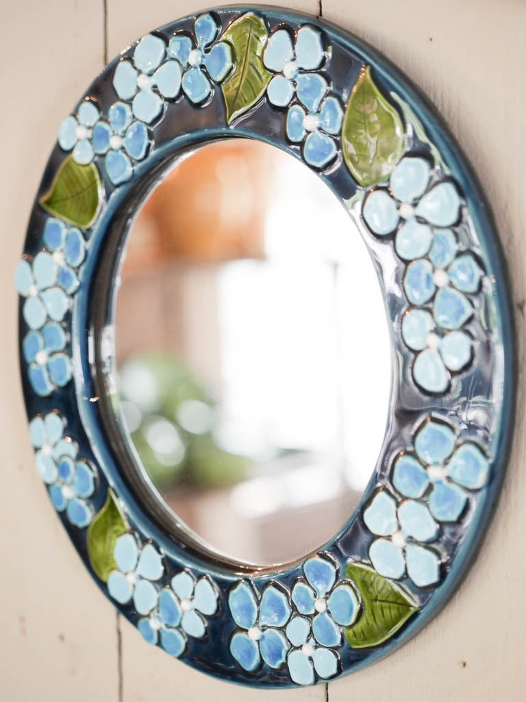 Elegant mid-century handcrafted mirror