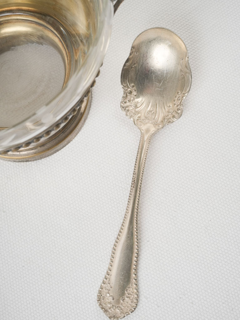 Elegant and aged French silverware set