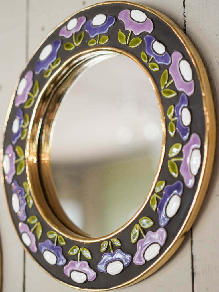 Handmade mosaic art deco mirror