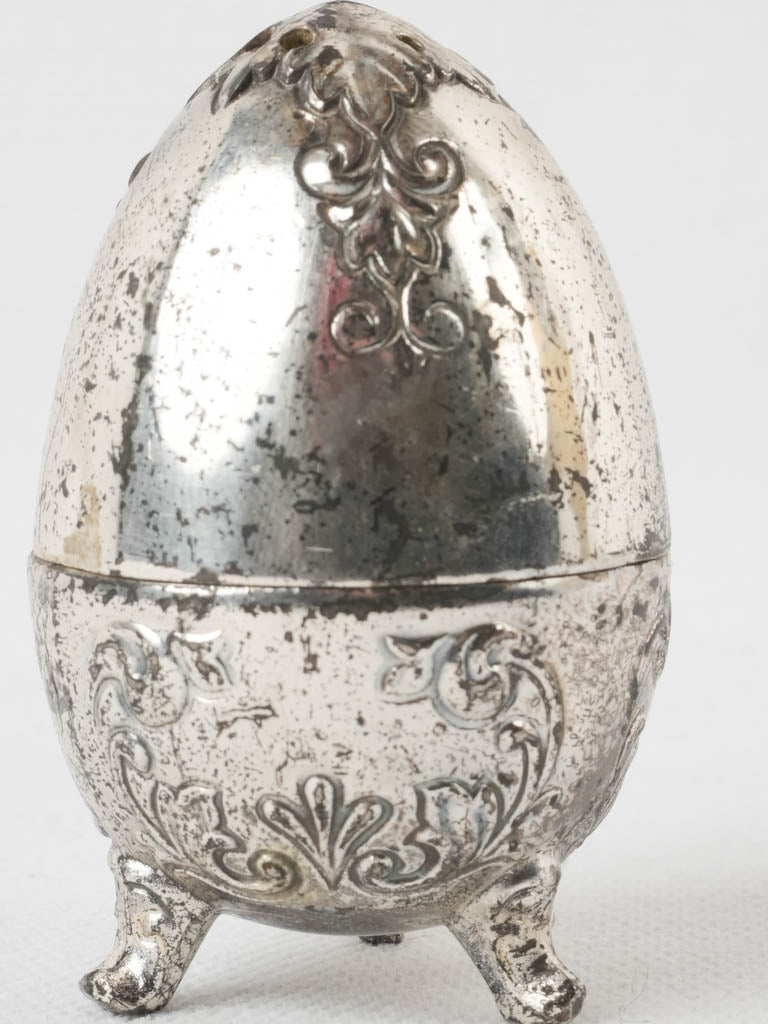 Timeworn oxidized salt shaker