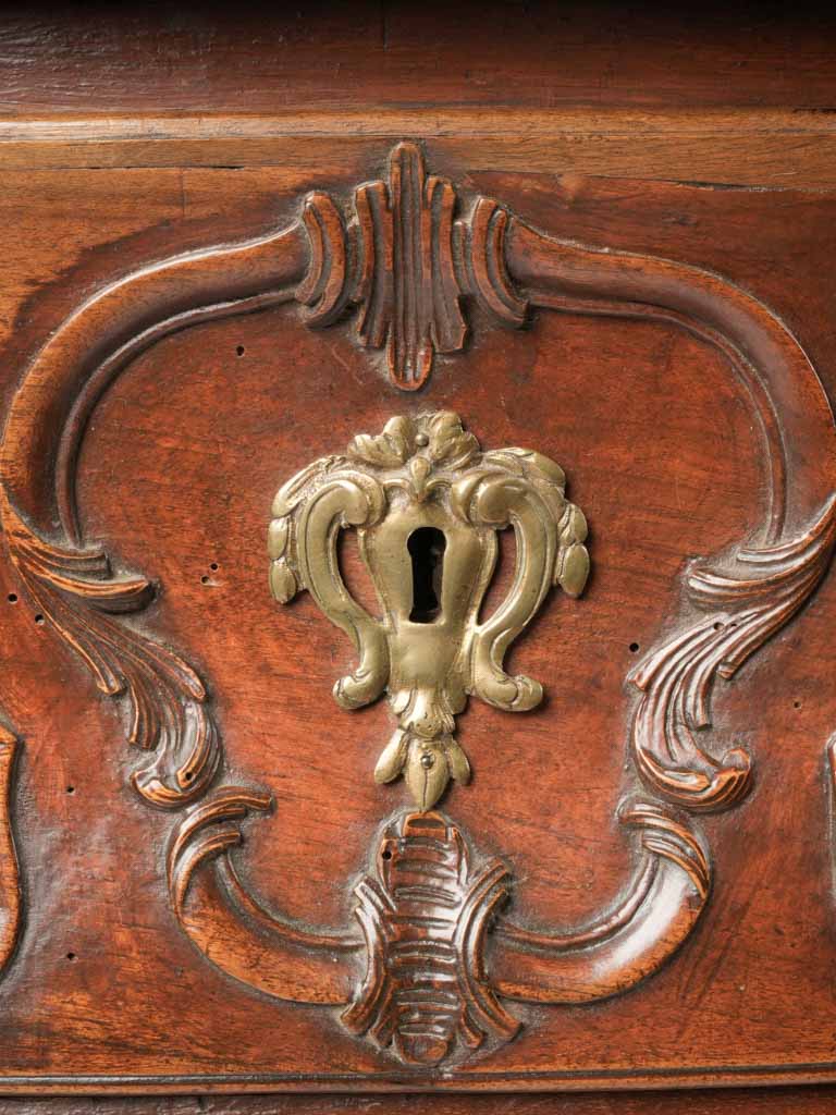 Traditional curved 18th-century French chest