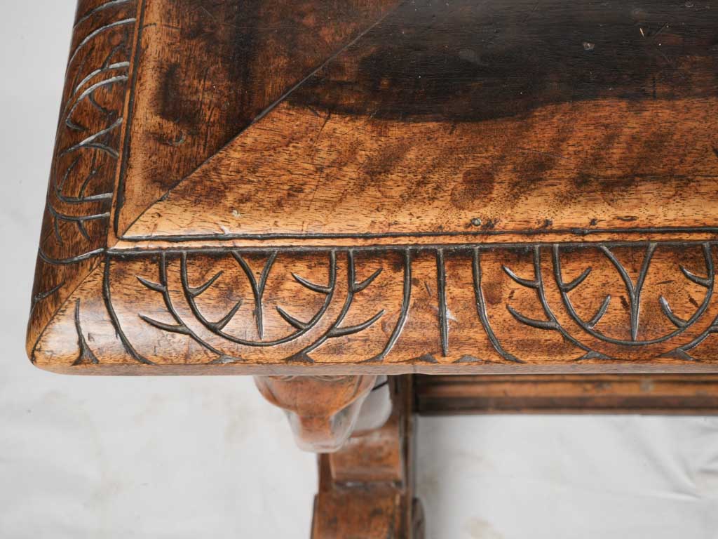 Richly carved console table  