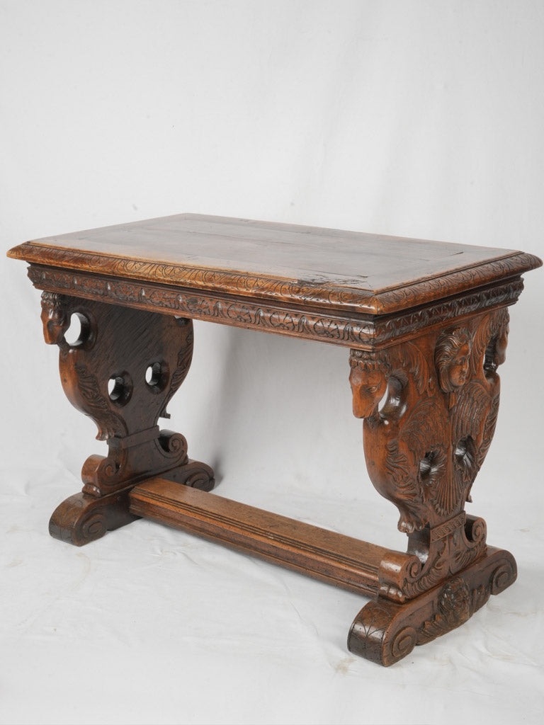 19th-century French walnut table  