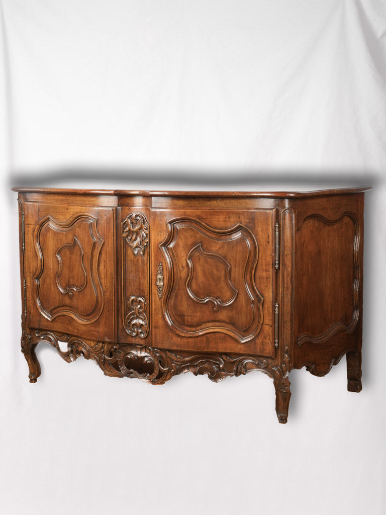 Antique walnut French buffet elegance