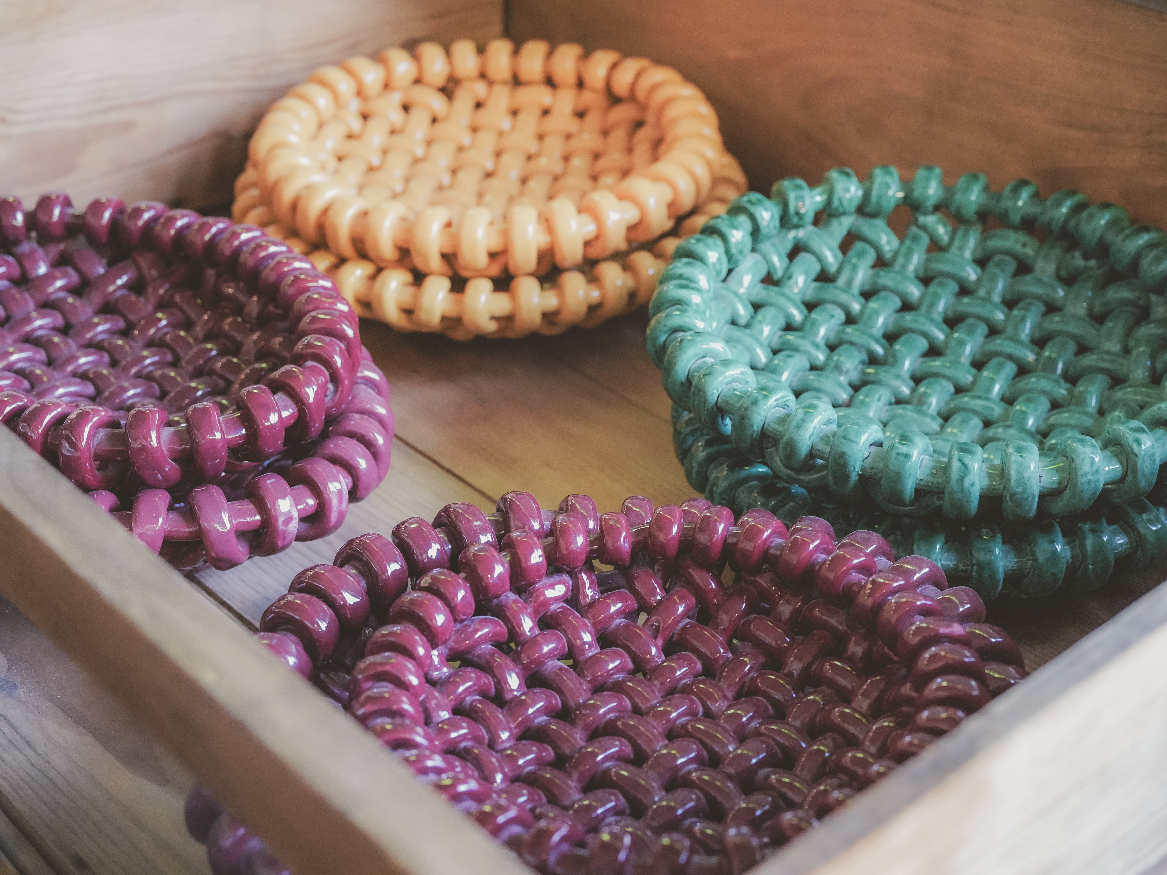 Refined ceramic woven fruit bowl - Jérôme