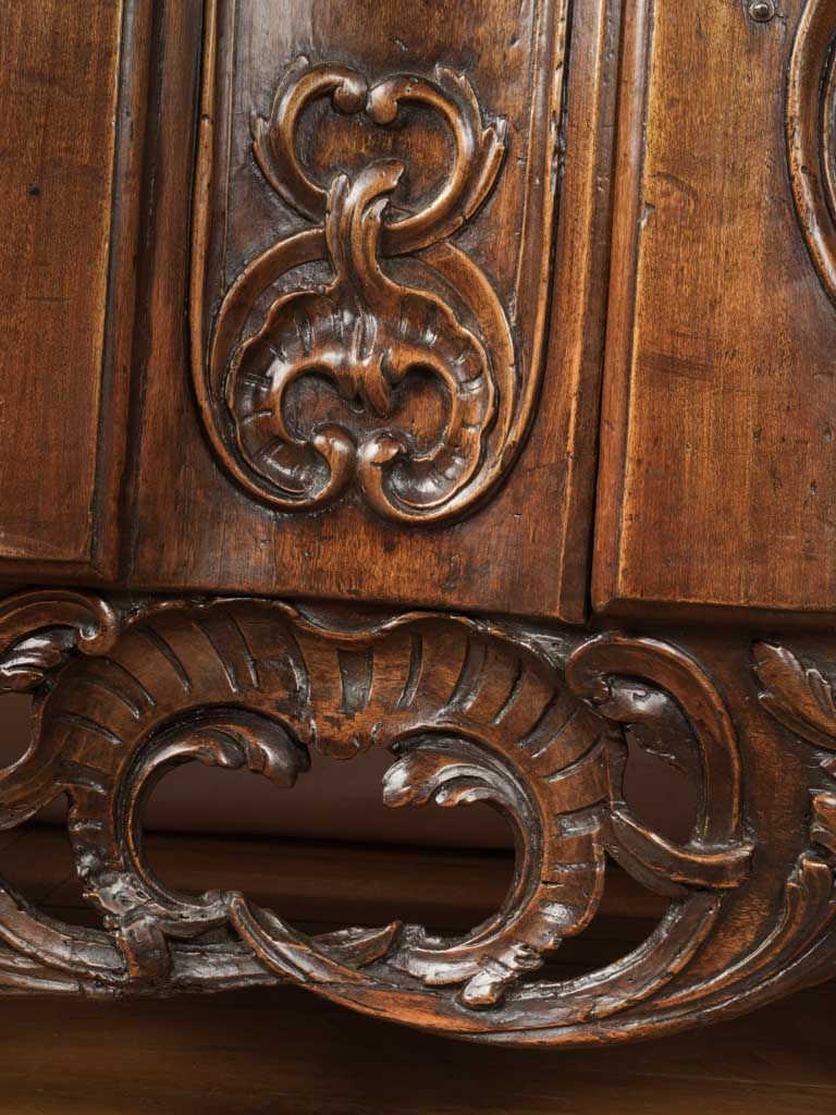 Timeless French walnut storage chest