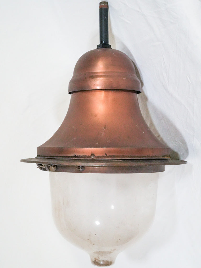 Vintage French copper street lantern