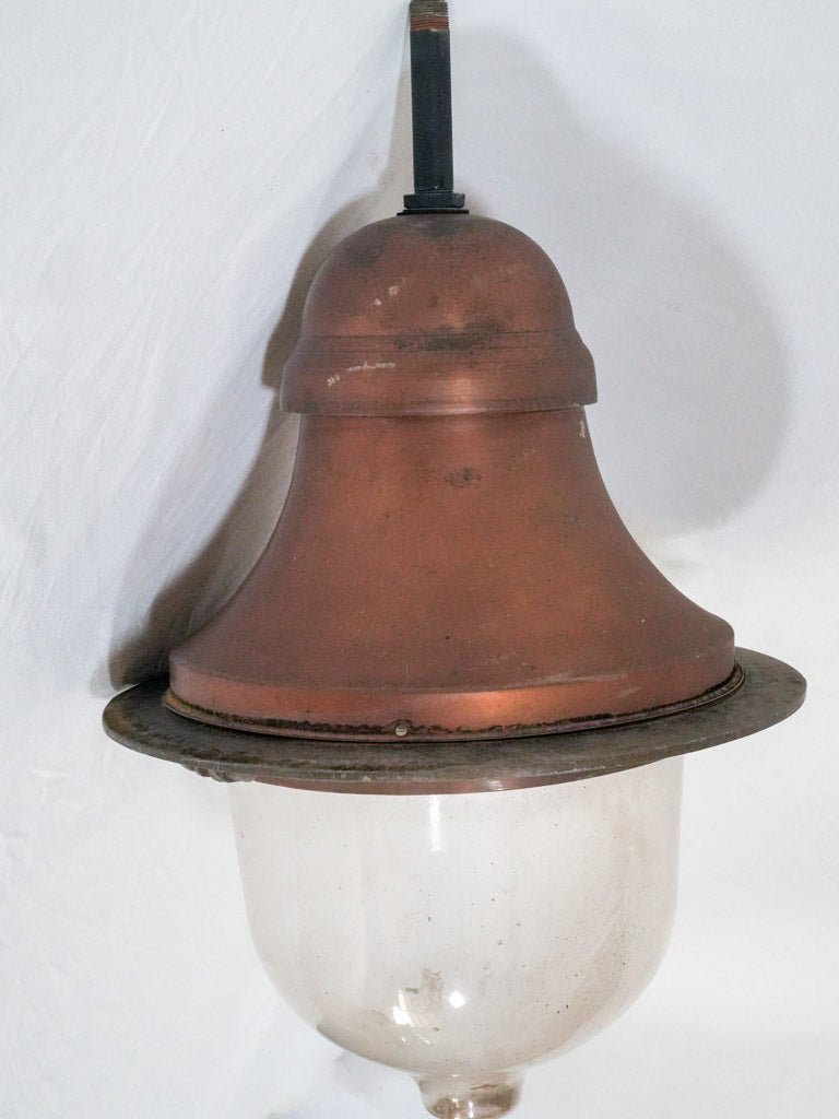 Timeless large copper street lamp