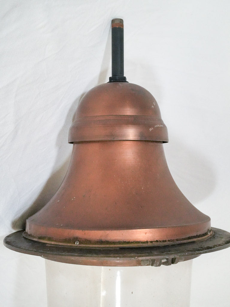 Provencal style copper street lamp