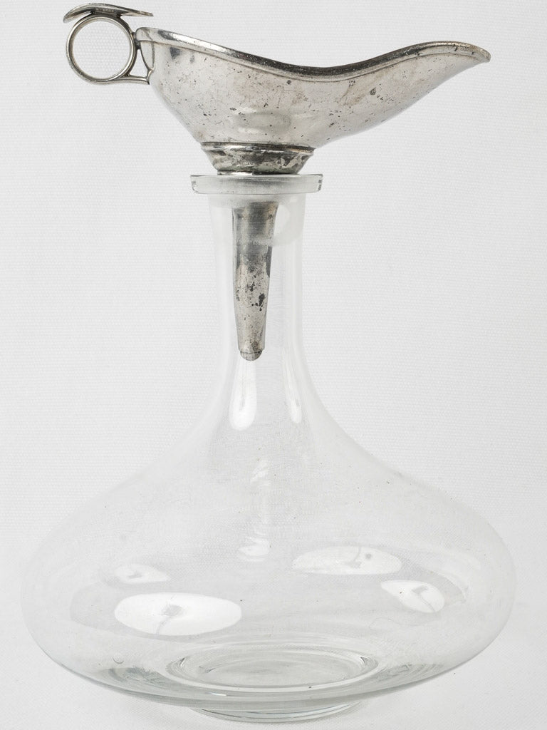 Vintage French Wine Funnel Decanter