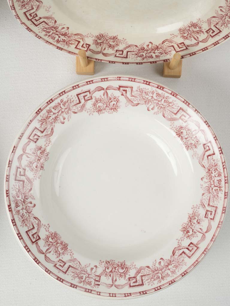 Charming French ceramic dinnerware assortment