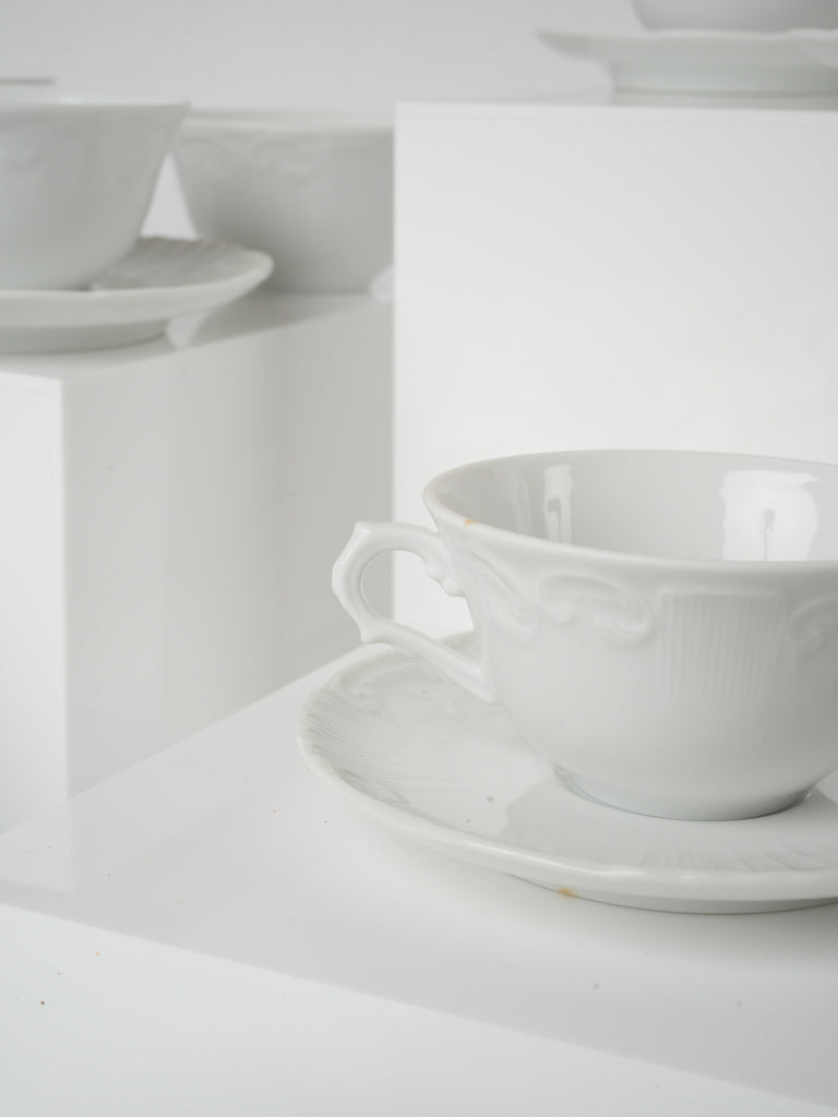 Charming delicate porcelain coffee dainty cups