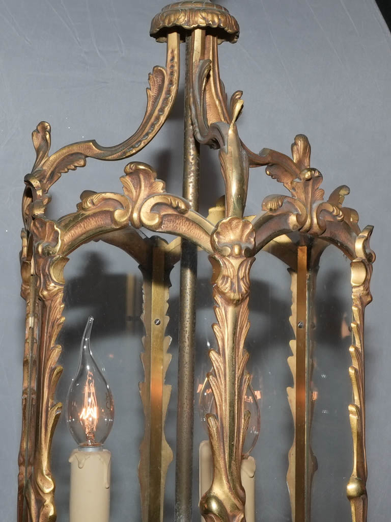 Vintage French acanthus leaf lantern