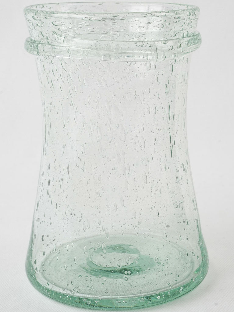 Handcrafted frothy Biot bubble vase