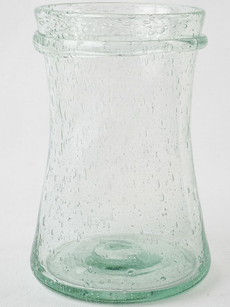 Elegant French glass flower vase