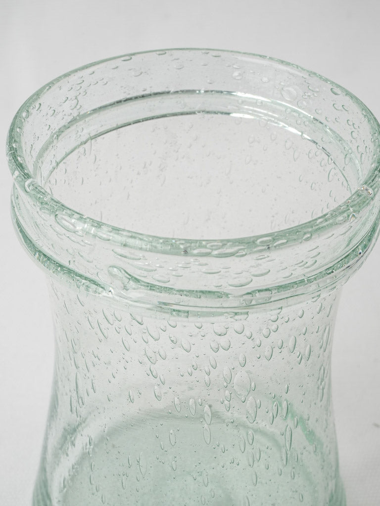 Distinctive blue/green Biot glass vase