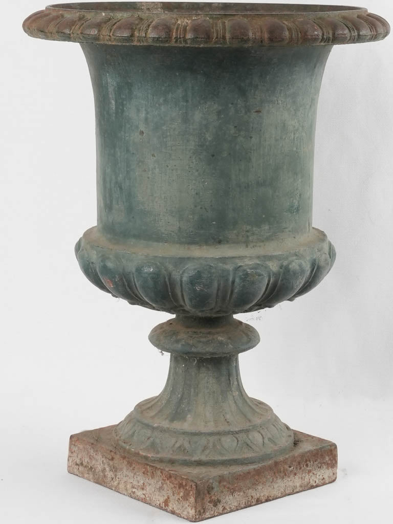 19th century Medici urn w/ green patina 21¾"