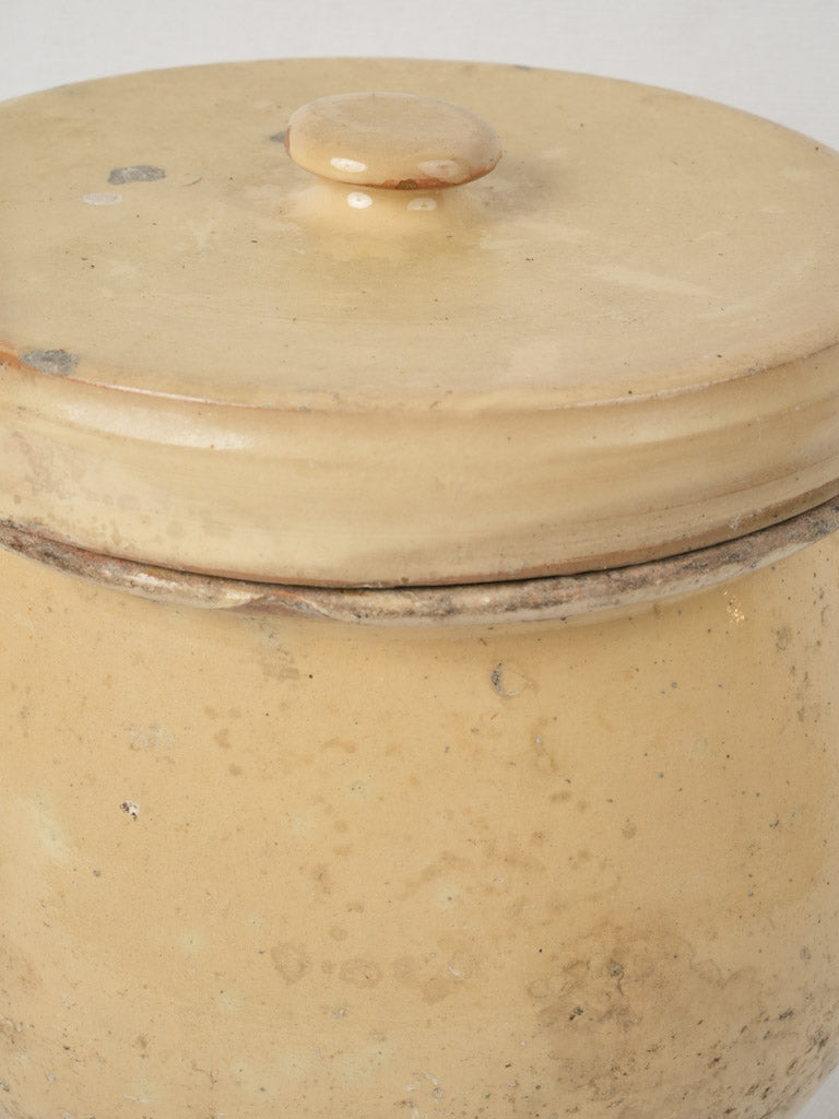 Beautiful French antique lidded pot