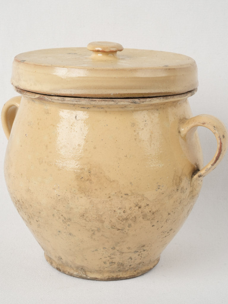 Provencal sunny yellow glaze pot