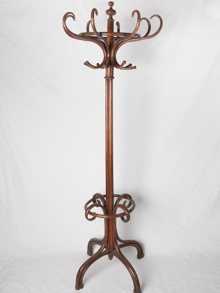 Vintage French Thonet-style coat rack