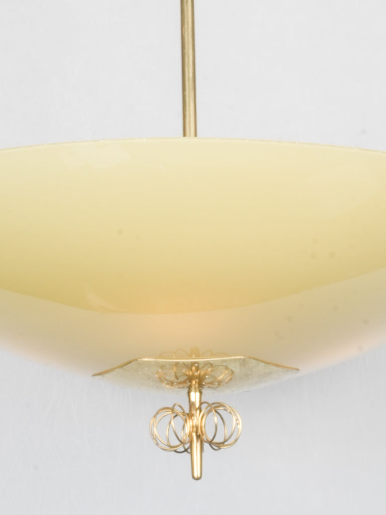 Elegant Paavo Tynell suspension lamp  