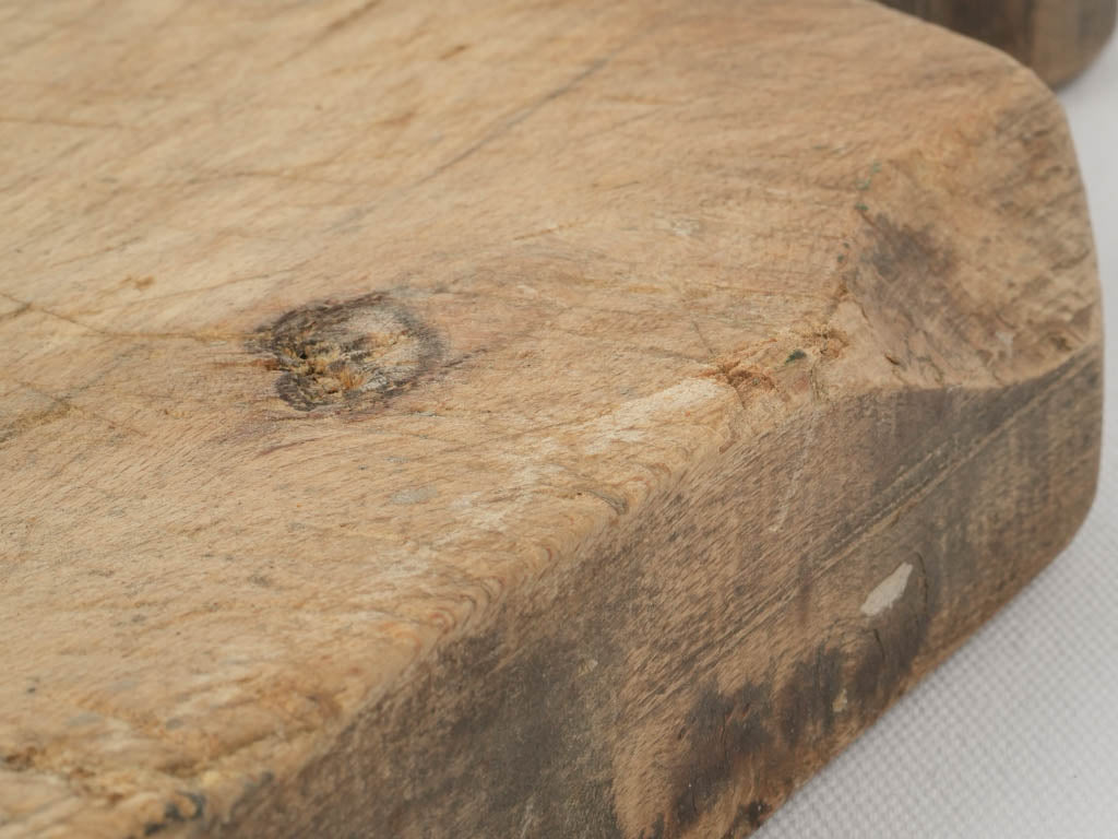 Weathered puzzle-shaped oak cutting board