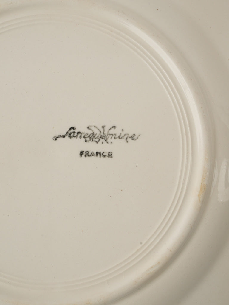 Timeless Sarreguemines faience dessert plates