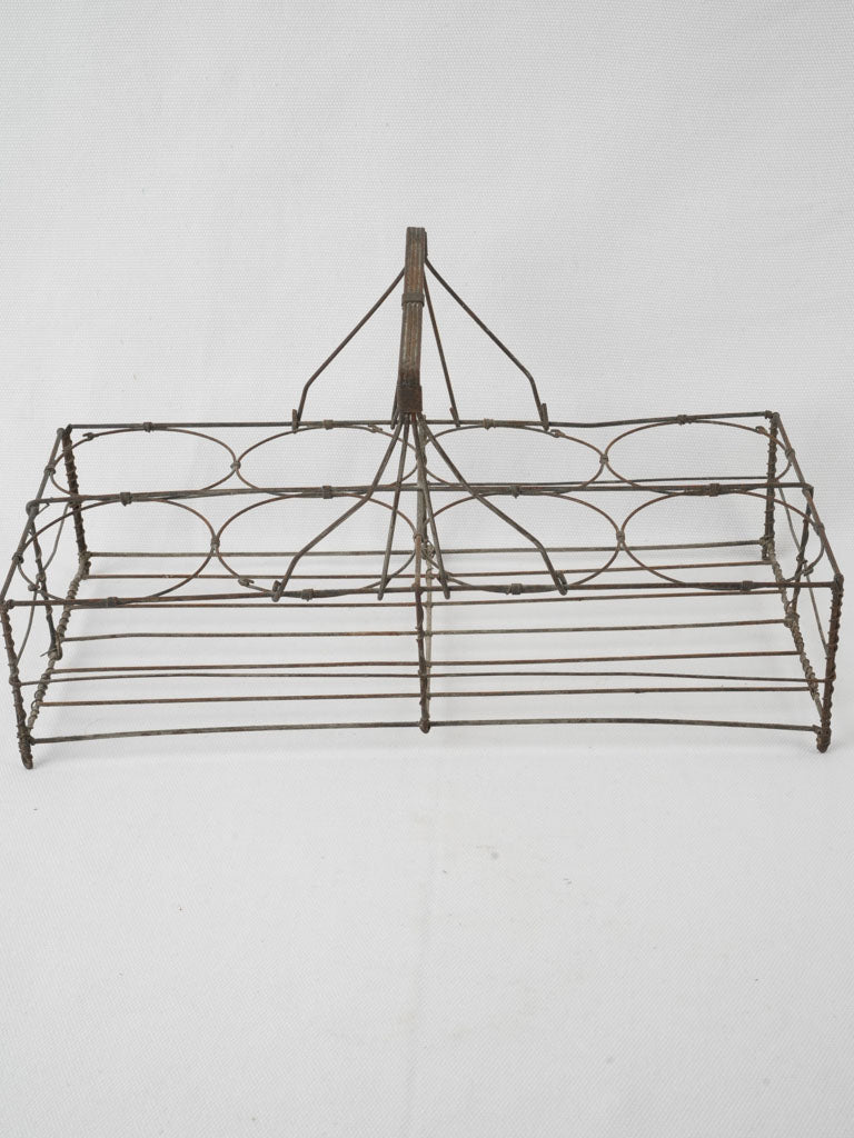 Vintage French wire glass holder