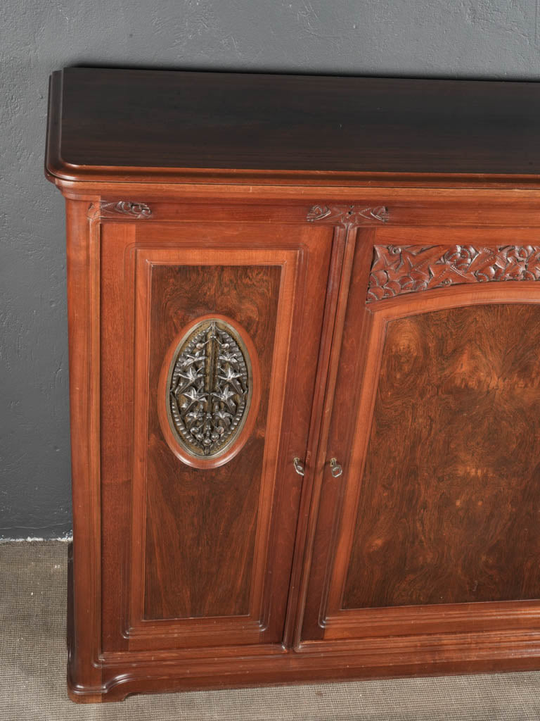 Rich mahogany Art Nouveau cabinet