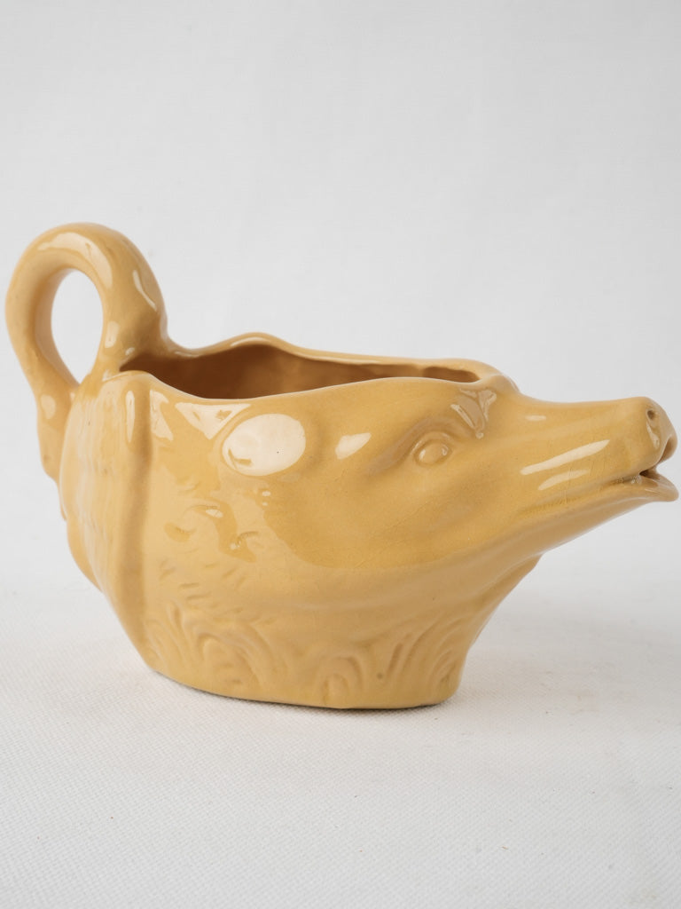 Provencal Yellow Wolf Gravy Boat