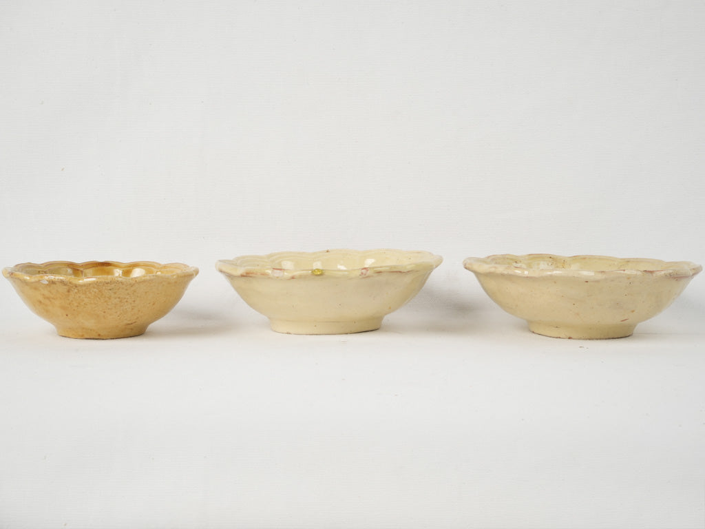 Handmade, Mediterranean-style, Pale Yellow Pottery Set