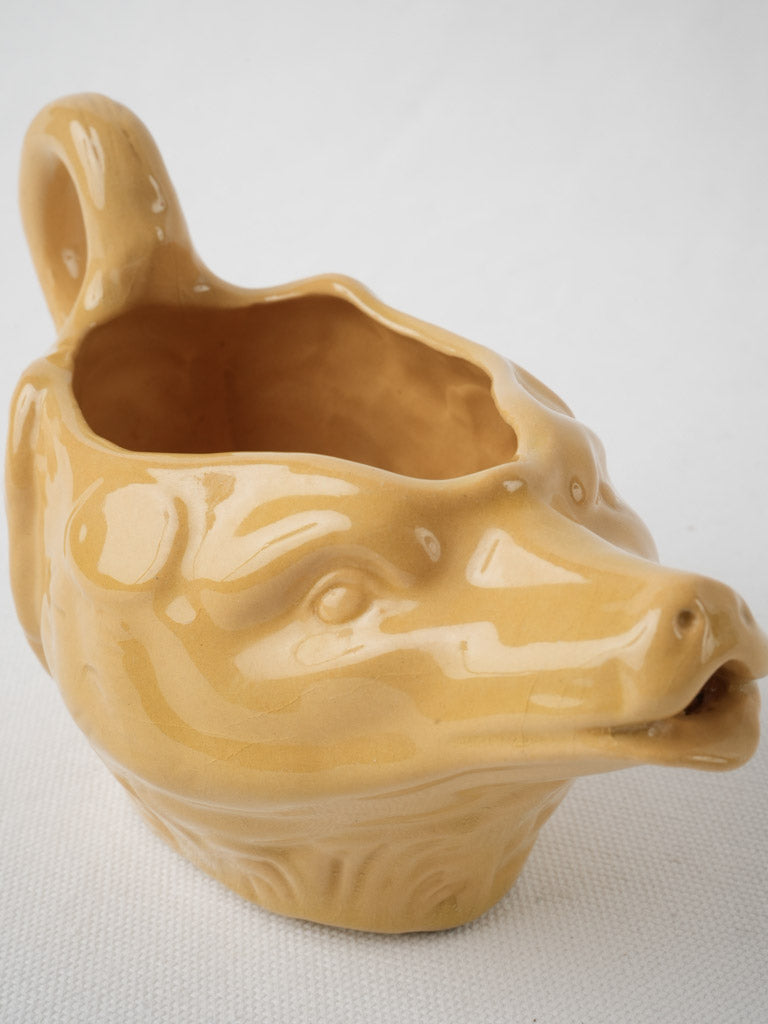 Handcrafted Antique-style Wolf Sauce Holder