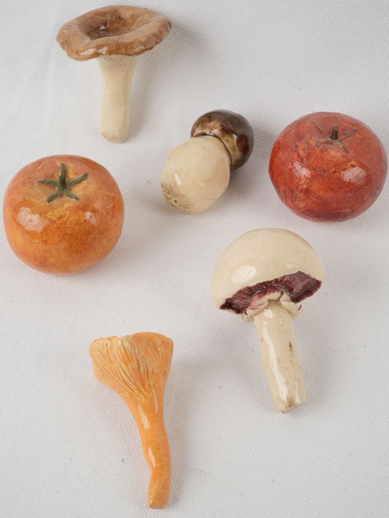 Colorful aged Provencal style mushrooms