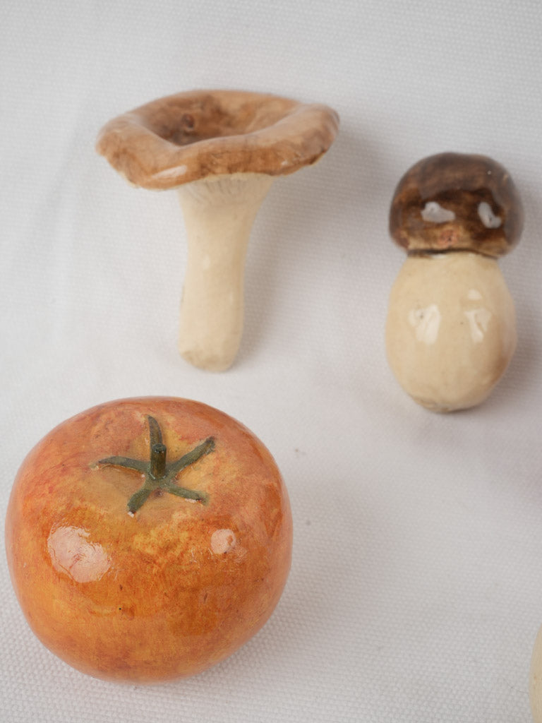 Earthy Provencal style mushroom set