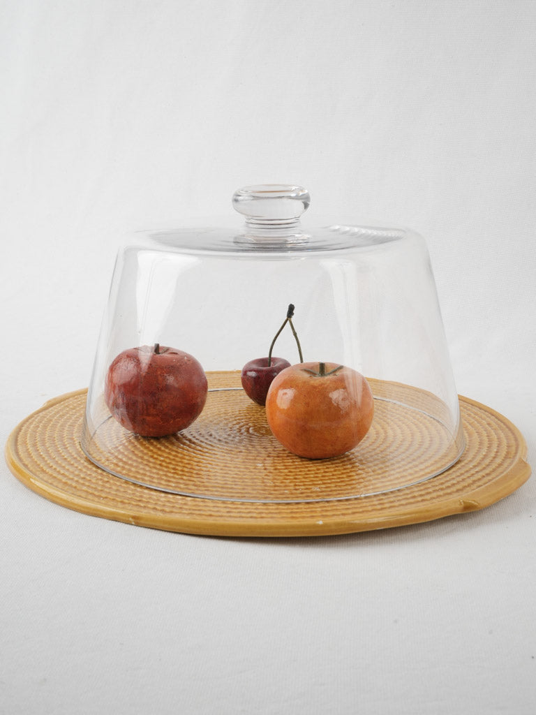 Ocher ceramic platter