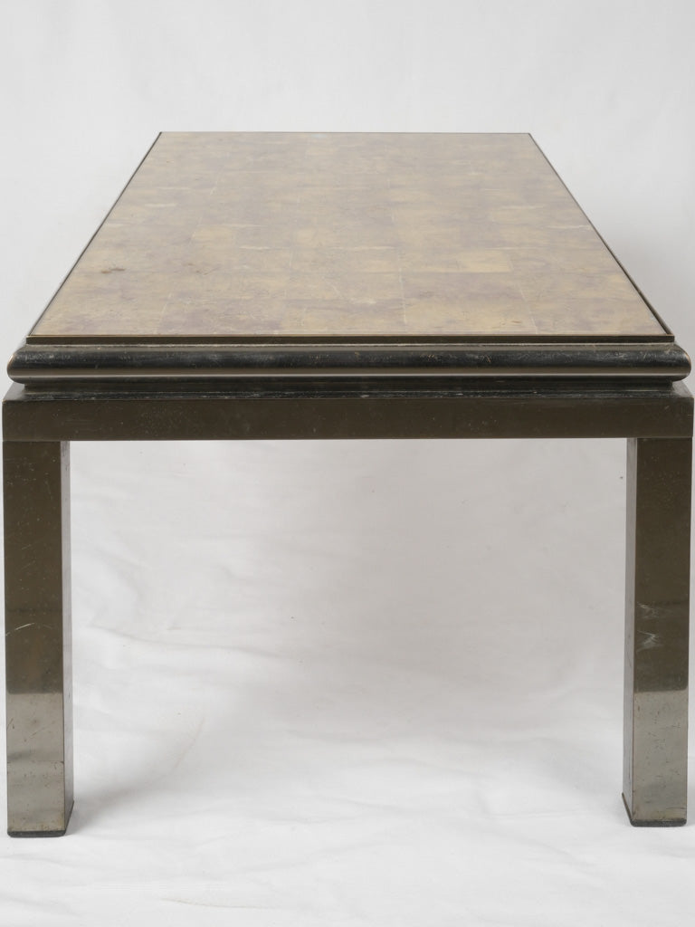 Shiny 24-carat gold leaf table