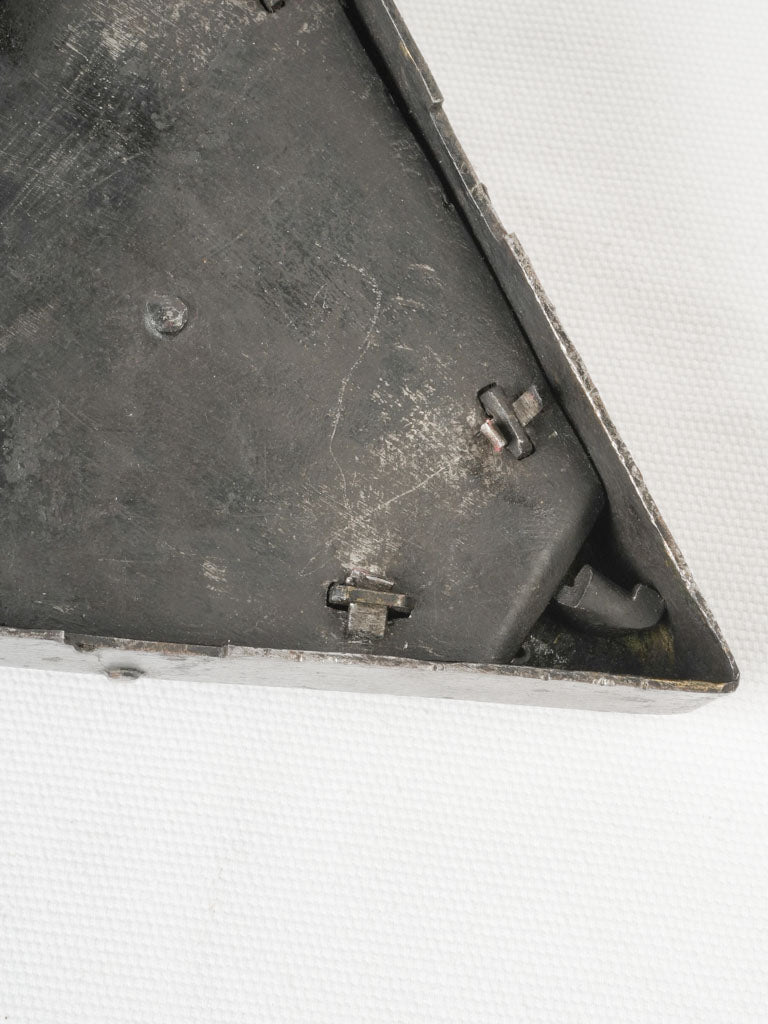 Collectible triangular iron security box  