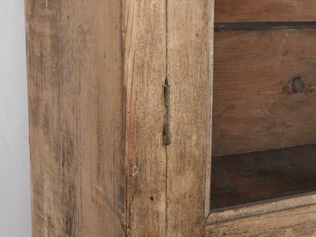 Elegant French vitrine with wooden latch