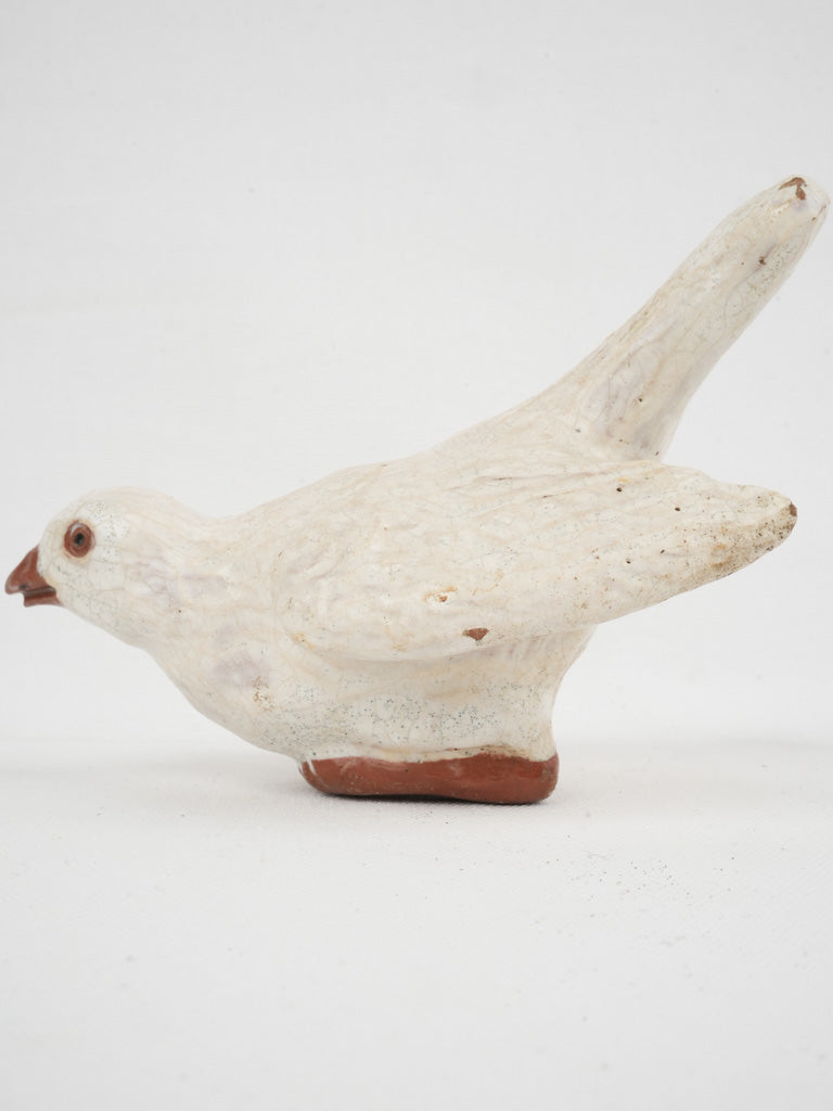 Delicate Bavent antique ceramic bird