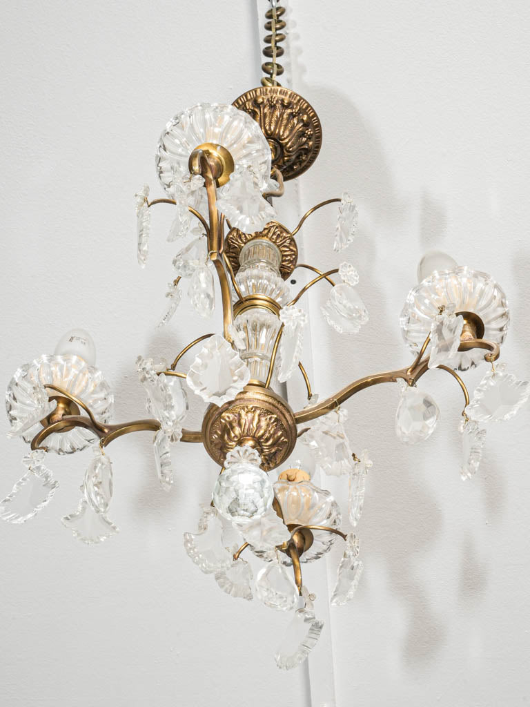 Classic vintage crystal ceiling light 