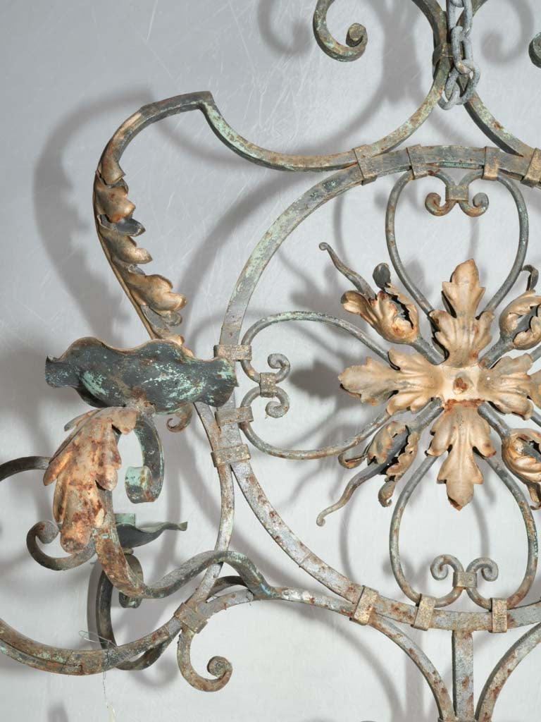 Bronzed Vintage Iron Chandelier 