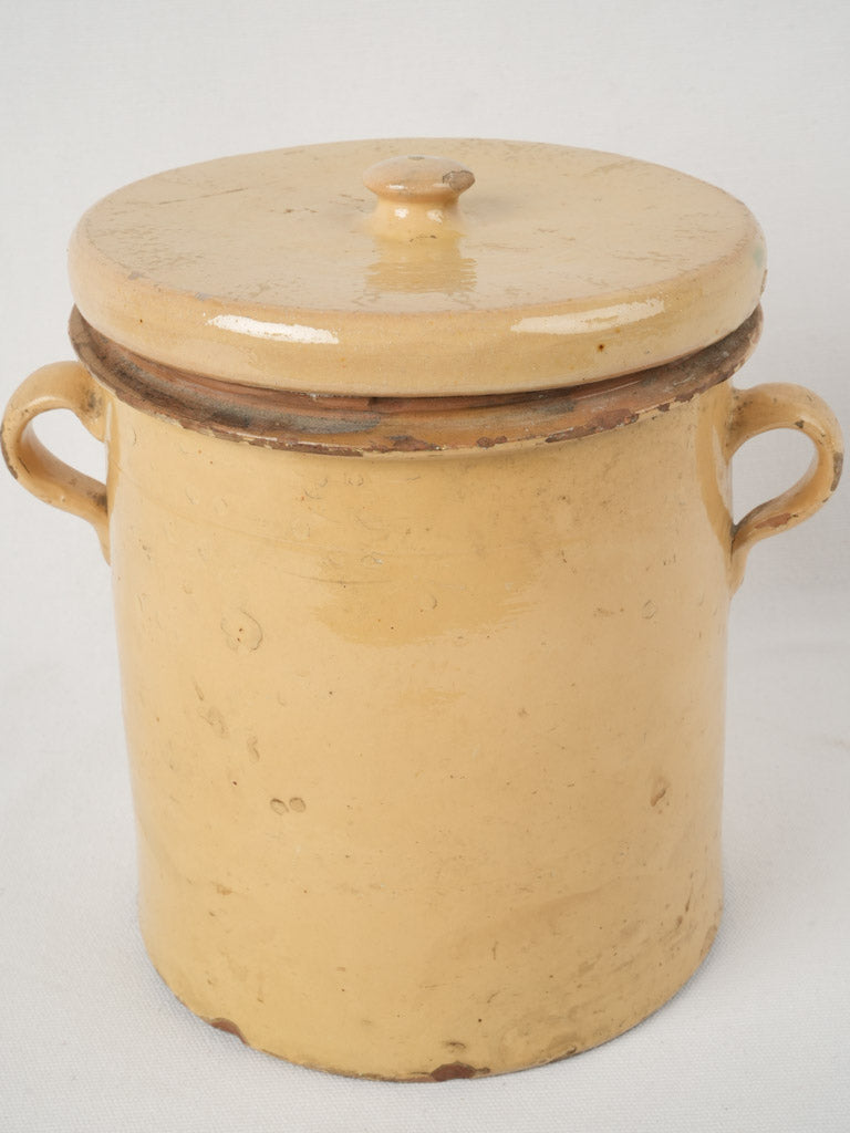 Elegant Provencal pottery with lid