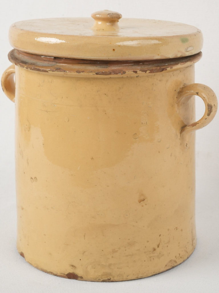 Simple 19th century confit container